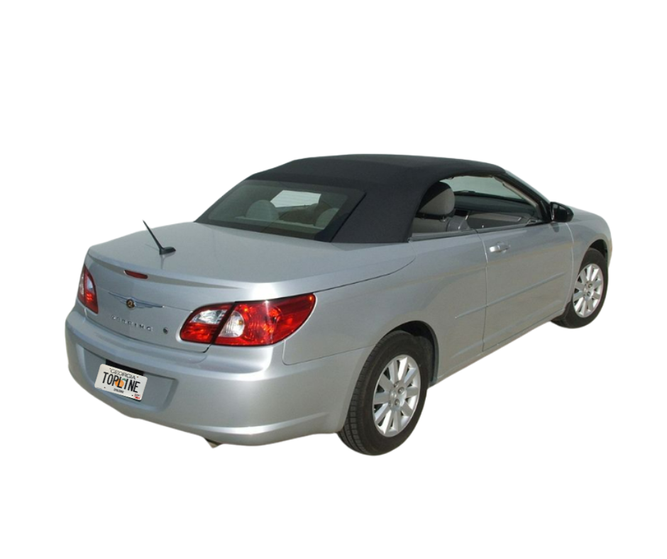 2007-2014 Chrysler Sebring, Chrysler 200, Beige/Black Stayfast Cloth Convertible Top **No window