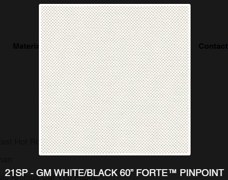 1942, 1946-1948 Buick 56C Super, 76C Roadmaster, 1942, 1946-1947 Cadillac Series 62 White/Black Pinpoint Vinyl Convertible Top with Rear Plastic Window Horseshoe Zipper(Valance)