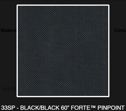 1942, 1946-1948 Buick 56C Super, 76C Roadmaster, 1942, 1946-1947 Cadillac Series 62 Black/Black Pinpoint Vinyl Convertible Top with Rear Plastic Window Horseshoe Zipper(Valance)