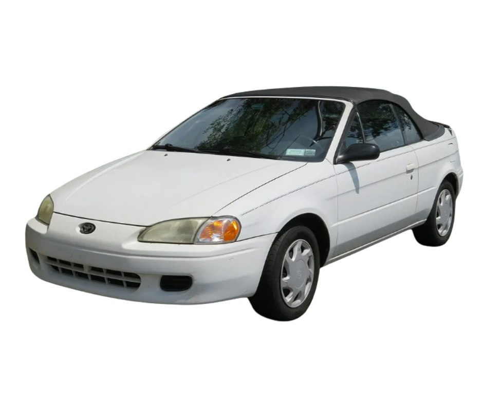 1996-1998 Toyota Paseo Black Stayfast Cloth Convertible Top w/Rear Plastic Window
