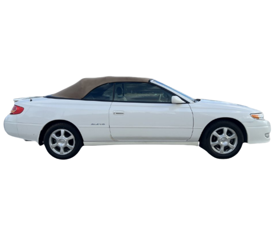 1999-2003 Toyota Solara Black Stayfast Cloth Convertible Top w/Rear Tinted Glass Defroster