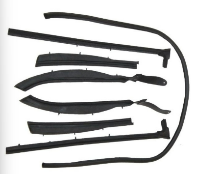 1959-1960 GM B-Body Convertible Roof Rail Weather Strip Set for Top Frame