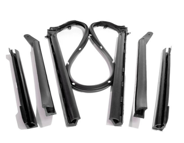 1967 Camaro & Firebird Convertible Roof Rail Weather Strip Set for Top Frame