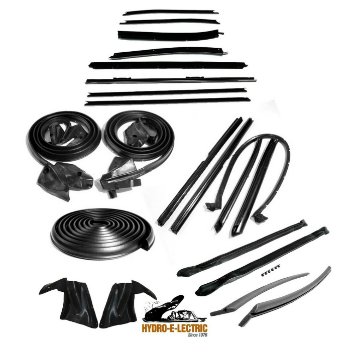 Convertible 22 piece Weather Strip Deluxe Kit, Pair 1973 Chevrolet Caprice