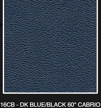 2000-2007 Toyota MR2 Spyder Blue/Black Cabrio Vinyl Convertible Top w/Rear Tinted Defroster Glass