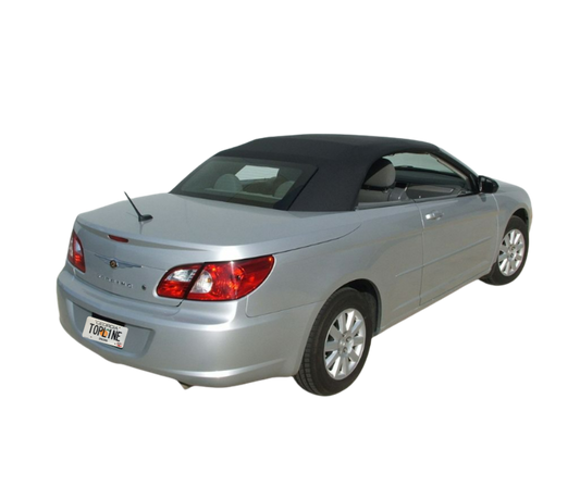2007-2014 Chrysler Sebring, Chrysler 200 Beige/Black Twill on Dobby Cloth Convertible Top **No window