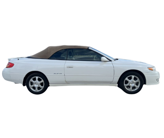 1999-2003 Toyota Solara Beige/Black Stayfast Cloth Convertible Top w/Rear Tinted Glass Defroster