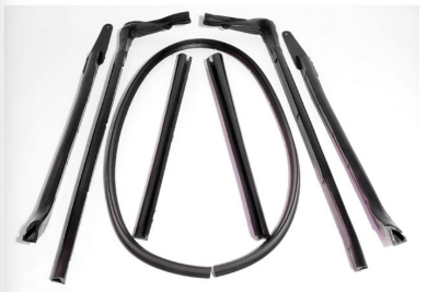 1965 GM B-Body Convertible Roof Rail Weather Strip Set for Top Frame