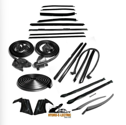Convertible 22 piece Weather Strip Deluxe Kit, Pair 1971-1972 Chevrolet Impala