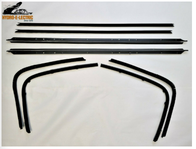 Beltline Weather Strip Felt 8 Piece Kit, 1971-1973 Chevrolet Impala Custom Coupe