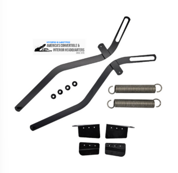 Rear Glass Support Arms & Window Brackets, 1971-1976 GM Convertibles