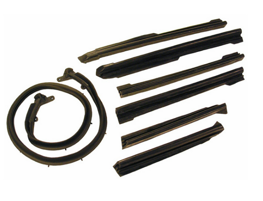 1968-1972 GM A-Body Convertible Roof Rail Weather Strip Set for Top Frame
