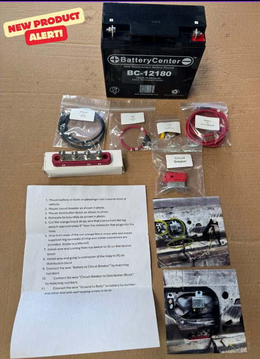Scissor Top Battery Booster Kit for all GM Scissor Tops