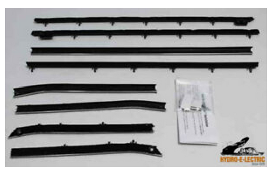 Beltline Weather Strip Felt 8 Piece Kit, 1967 Chevrolet Camaro Convertible