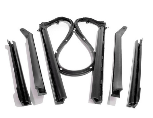 1967 Camaro & Firebird Convertible Roof Rail Weather Strip Set for Top Frame