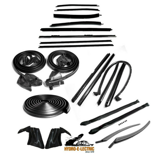 Convertible 22 piece Weather Strip Deluxe Kit, Pair 1973 Chevrolet Caprice