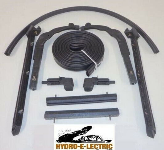 Convertible Roof Rail Weather Strip Seals, 1963-1967 Corvette Soft Top