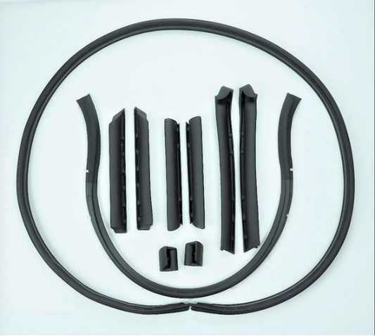 Convertible Roof Rail Weather Strip Seals, 1968-1975 Corvette Soft Top