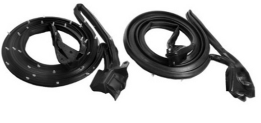 Door Weather Strip Seals - Pair, 1997-2004 Chevrolet Corvette