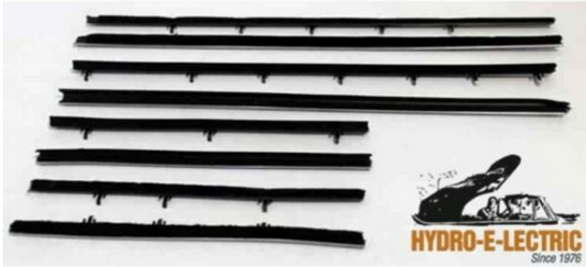 Beltline Weather Strip Felt 8 Piece Kit, 1970-1972 Buick Skylark Convertible