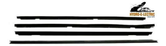 Beltline Weather Strip Felt 4 Piece Kit, 1979-1985 Cadillac Eldorado 2 door