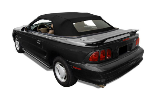 1994-2004 Ford Mustang Black Pinpoint Vinyl Convertible Top w/Tinted Back Glass