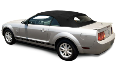2005-2014 Ford Mustang Black Sailcloth Vinyl  Convertible Top w/Tinted Defroster Back Glass
